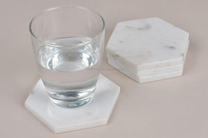 Sous-verres classiques écologiques carrés en marbre de qualité supérieure pour le service et la salle à manger au prix de gros - Product Image 2