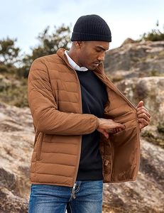 Puffer <b>Jacket</b> <b>Men</b> 2025 Warm Waterproof Lightweight Insulated Winter Outerwear OEM Fashion Streetwear Bulk Supplier - Product Image 4