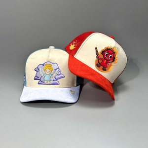 Sombrero Snapback de estilo urbano de alta calidad, gorra de camionero de terciopelo de malla transpirable, bordado personalizado, ala curva, rendimiento informal para hombres - Product Image 1