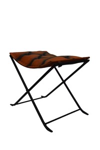 Handmade Folding Leather Hunting <b>Camping</b> <b>Chair</b> Living Room Stool Leisure Folding Stool - Product Image 3