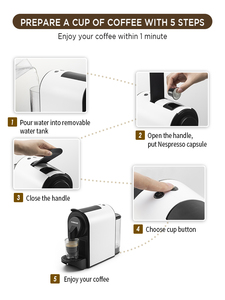 Meilleure vente cafetière compatible Nespreso <span class=keywords><strong>Machine</strong></span> à <span class=keywords><strong>café</strong></span> à capsules à chauffage rapide - Product Image 5