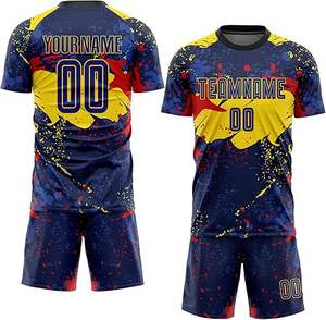 Uniforme de Fútbol de Último Diseño 100% Poliéster, Nuevo Estilo, Profesional para Adultos, Calidad Premium, Color Personalizado, Secado Rápido y Transpirable - Product Image 1