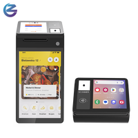 Terminal de point de vente Z108 Android 14 avec imprimante thermique intégrée de 80 mm et double écran pour paiement mobile NFC