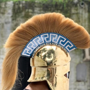 Gladiateur Jouer Spartiate Casque Soldat Bataille Médiévale Costume Cosplay Grec Sparte Ancien Romain Corinthien Acier - Product Image 1