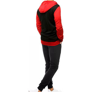 ชุดวอร์มมีซิปสำหรับผู้ชายชุดวอร์มมีซิปสำหรับผู้ชายผ้าคอตตอนผ้าขนแกะ100% ลายปกติสีพื้นระบายอากาศ - Product Image 5