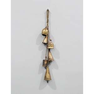Carillon éolien rustique en fer recyclé style shabby chic pour décoration extérieure de patio, jardin ou cour - Product Image 6