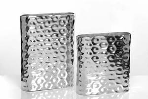 แจกันดอกไม้ทำจากโลหะสีผสมเข้ากันดีที่สุด,แจกันและแจกันดอกไม้ดีไซน์แฮนด์เมดสำหรับตกแต่งบ้านสีเขียว - Product Image 3