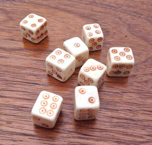 Wholesale 10 mm Good Style Natural Buffalo Camel Bone Dice Custom White Black Table <b>Game</b> <b>Accessories</b> Natural Crafts - Product Image 4