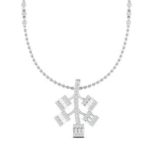 Colgante de Diamantes Redondos con Corte Fantasía, 1.09 Ct, Color E-F, Claridad VVS-VS, Diamante Cultivado en Laboratorio, en Oro de 14K, para Uso Diario, Regalo - Product Image 1