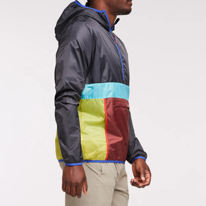 Veste coupe-vent à col montant imperméable de haute qualité en gros, veste de randonnée en plein air personnalisée, pêche, décontractée, hommes, prix bas, OEM - Product Image 5