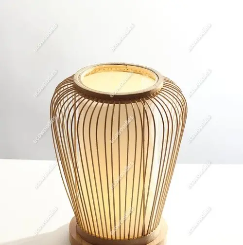 Restaurant Decoration Rattan Night Light Table Lamps For Living Room Home Decor Resin Lamp Bedside Reading Lamps