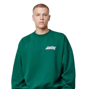 Suéteres extragrandes de manga larga con estampado de logotipo personalizado Sudaderas y sudaderas de talla grande para mujer - Product Image 1