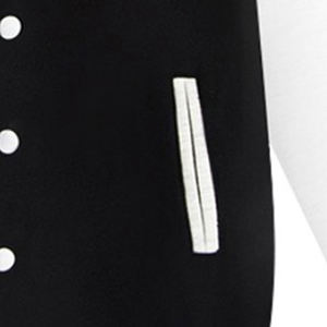 Hip Hop Chaqueta de invierno Hombres Universidad Ropa deportiva Varsity Chaqueta y botón Chaqueta CollegeBaseballjacket para hombres DDP Envío - Product Image 6