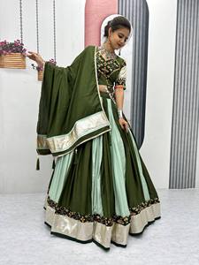 Lehenga choli ผ้าคอตตอนแท้พิเศษ, เพิ่มการสร้างสรรค์ใหม่ - Product Image 2