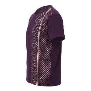 T-shirt décontracté pour homme, coupe ample, 100% coton, manches courtes, épaules tombantes, couleur unie - Product Image 5