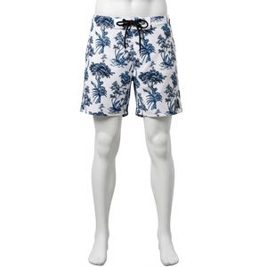Shorts de bain en polyester à séchage rapide avec rembourrage amovible, taille élastique, ajustement confortable, imprimé numérique, pour la plage et la maison - Product Image 3