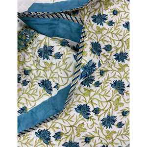 Colcha de Algodón Estampada a Mano con Diseño Tradicional Kantha, Hecha a Mano, para Bebés, para Verano e Invierno - Product Image 1