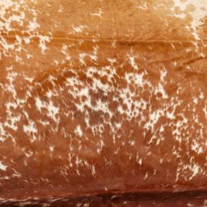 Tapis rond en cuir de vachette naturel de luxe décor de tapis en cuir lavable pour chambre salon hôtel cuisine bureau - Product Image 3