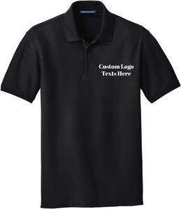 Hombres Costura Personalizada Bordado Logo Texto Diseña Tu Propio Núcleo Piqué Polos 60% Algodón, 40% Poliéster - Product Image 4