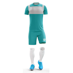 Uniforme de football personnalisé à taille élastique, imprimé, coupe ajustée, taille jeune, entraînement, colorblock ajustable, maillots de football - Product Image 5