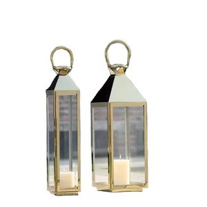 <b>Lantern</b> Decoration of <b>Lanterns</b> Set Gold Style Decor Wholesale Cheapest Iron Wood Brass Small <b>Lantern</b> Decoration Candle <b>Tealight</b> - Product Image 1