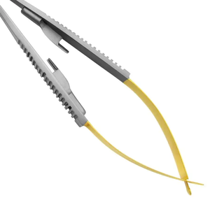 Portaagujas manual de acero inoxidable Castroviejo disponible en todos los tamaños y calidades Base de instrumentos quirúrgicos - Product Image 2