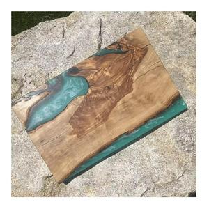 Table en résine époxy Design créatif Cottage Bureau en bois, table basse et table à manger - Product Image 6