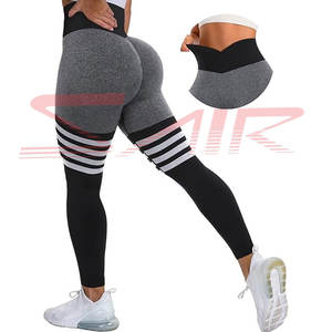 Leggings Scrunch para Mujer, Cintura Media, Alta Calidad, Algodón y Fibra de Bambú, Sin Costuras, Transpirables, Ropa Deportiva Informal, MOQ Bajo - Product Image 1