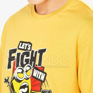 Camiseta media estampada de manga con estilo para hombre al mejor precio 100% algodón Street Wear Low MOQ - Product Image 6