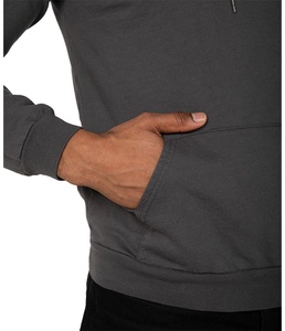 Sweat-shirts à capuche tricotés respirants personnalisés de haute qualité pour hommes, en coton biologique, anti-rétrécissement, durables, unis, vierges ou imprimés - Product Image 5
