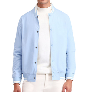 Chaqueta Varsity de Invierno para Hombre Personalizada, Cuello Alto, Logotipo Frontal, Diseño Sólido, Alta Calidad, Servicio OEM, Transpirable, de Secado Rápido - Product Image 1