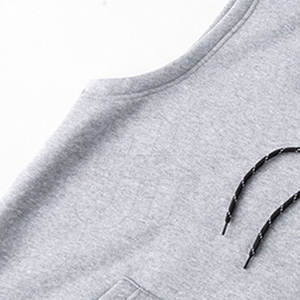 Sweat à capuche sans manches vêtements pour hommes vêtements de rue logo personnalisé sweat à capuche sans manches pour hommes vente en ligne - Product Image 4