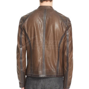 Latest Style Men's <b>Winter</b> <b>Leather</b> <b>Jacket</b> with Letter Pattern and Front Logo Best Selling Wholesale Price - Product Image 5