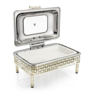 Nueva mesa de platos para servir comida de acero inoxidable Vintage platos decorativos para servir comida para uso en eventos de boda - Product Image 6