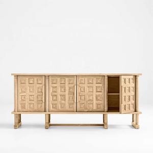 Modern High Density Board Solid <b>Wood</b> Leg Buffet <b>Cabinet</b> Living Room <b>Cabinets</b> <b>Storage</b> <b>Cabinet</b> For Living Room - Product Image 3