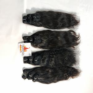 ช่อผมมนุษย์แบบธรรมชาติสีดำสำหรับ100% อินเดียสำหรับผู้หญิงใช้ต่อกับหนังกำพร้า - Product Image 4