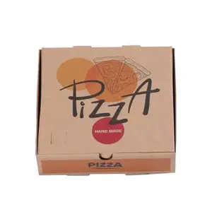 Wholesale Pizza Box Package Carton Supplier 12 14 16 18 inch Custom Black Pizza Boxes Pizza Karton paper meal box