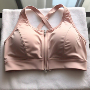 Gym Fitness Wear Soutien-gorge zippé Vêtements de sport pour femmes Jogging Wear Zipper Bra Ladies Workout Polyester Bra Tops Women - Product Image 3