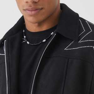 Entrega rápida Embalaje personalizado Buena calidad Chaqueta de ante de vaquero para hombre Estilo callejero Colección de invierno Chaqueta de ante - Product Image 5