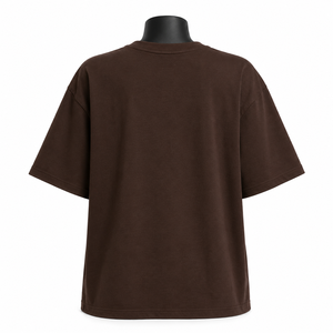 Camiseta Gráfica Extra Grande de Estilo Vintage Marrón Personalizada para Hombre y Mujer, 100% Algodón, Ropa Urbana Informal, Corte Holgado, Estampada - Product Image 2