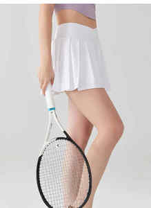 Elegante falda de tenis transpirable con calzoncillos integrados Entrenamientos para niñas en mezcla de Spandex de poliéster antiestático - Product Image 5