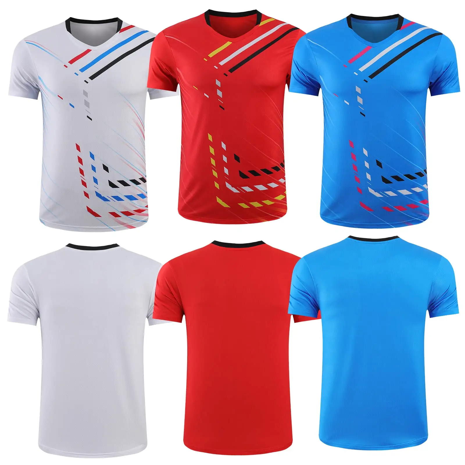 Novos homens voleibol camisa em poliéster malha tecido personalizado Wear Design Volley ball Jersey