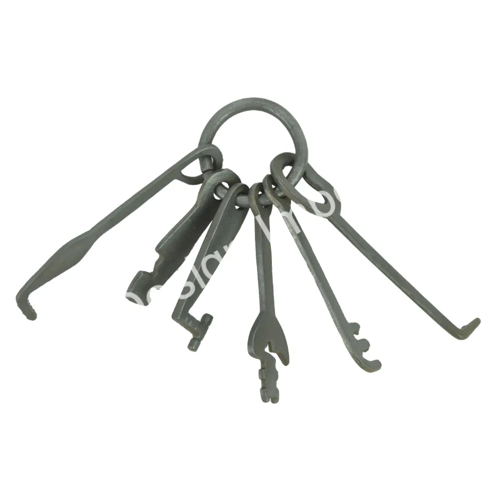 Kunci besi desain klasik mode lama Set kecil dan ukuran besar kunci kustom besi cor logam dirancang untuk penggunaan Dekorasi