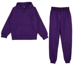 Conjuntos de Jersey de invierno de moda para hombres Nueva Sudadera con capucha roja Pantalones de marca negros Traje de Jogger informal Chándal Sudadera Mujer - Product Image 6