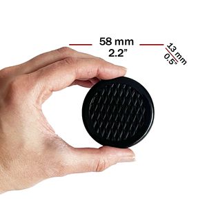 Humidificateur rond en ABS pour humidor à cigares, réservoir 58 x 13 mm, noir - Product Image 4
