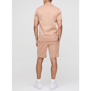 Nuevo conjunto corto de verano para hombre, camiseta de manga corta y pantalones cortos, conjunto doble de dos piezas, Camiseta de algodón transpirable - Product Image 5