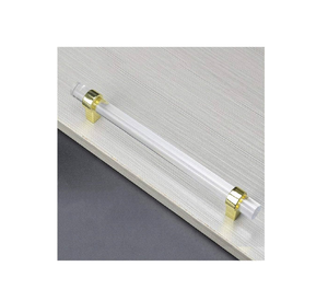 Poignées de tiroir en acrylique Lucite Poignée de commode Poignées d'armoires de cuisine en cristal Pièce de design de quincaillerie de salle de bain - Product Image 1