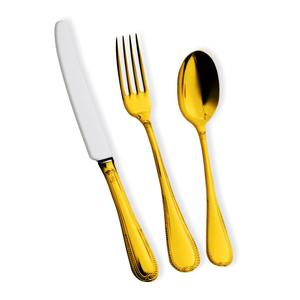 Cubiertos hechos a mano de calidad Superior directos de fábrica India cubiertos de acero inoxidable cubiertos de oro banquete boda juego de cubiertos reales - Product Image 3