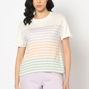 Vêtements pour femmes de haute qualité, vente en gros de chemises pour femmes, manches courtes, mode, respirant, col rond, t-shirts pour femmes avec OEM ODM - Product Image 1