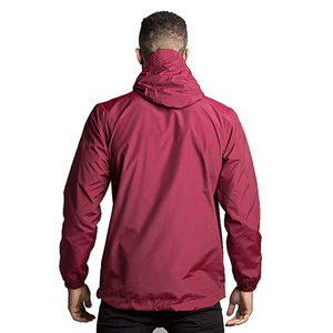 Chaqueta cortavientos ligera para hombre, jersey de poliéster resistente al agua con cuello levantado, cierre de cremallera, estilo de moda callejera - Product Image 3